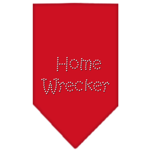 Home Wrecker Rhinestone Bandana Red Large